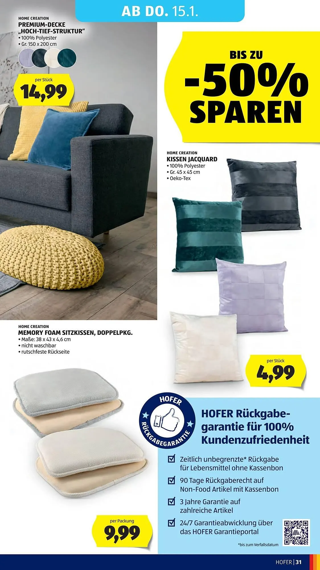 Hofer Flugblatt von 9. Jänner bis 15. Jänner 2026 - Flugblätt seite  35