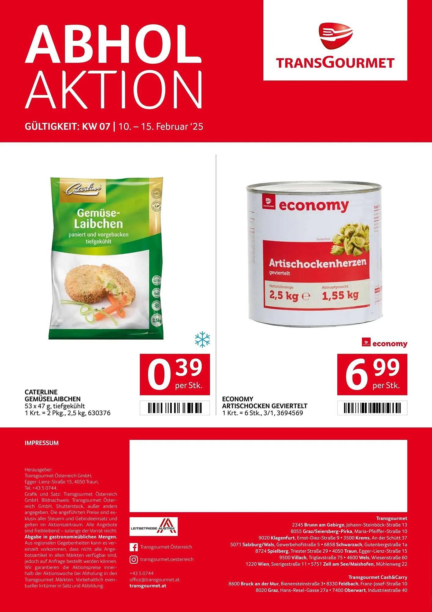 Transgourmet Flugblatt von 10. Februar bis 16. Februar 2025 - Flugblätt seite  24