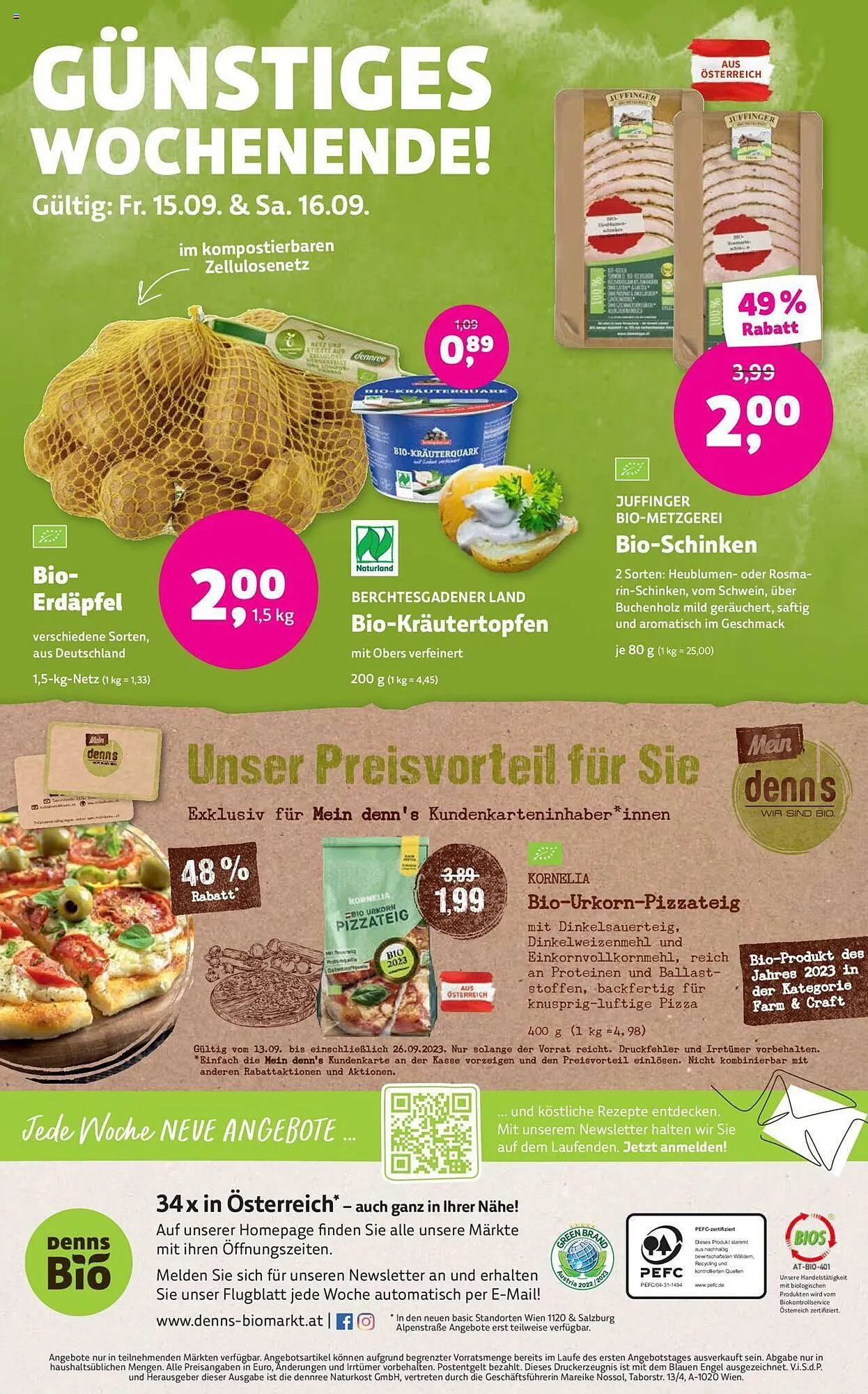 Denn's Biomarkt Flugblatt von 13. September bis 26. September 2023 - Flugblätt seite 16