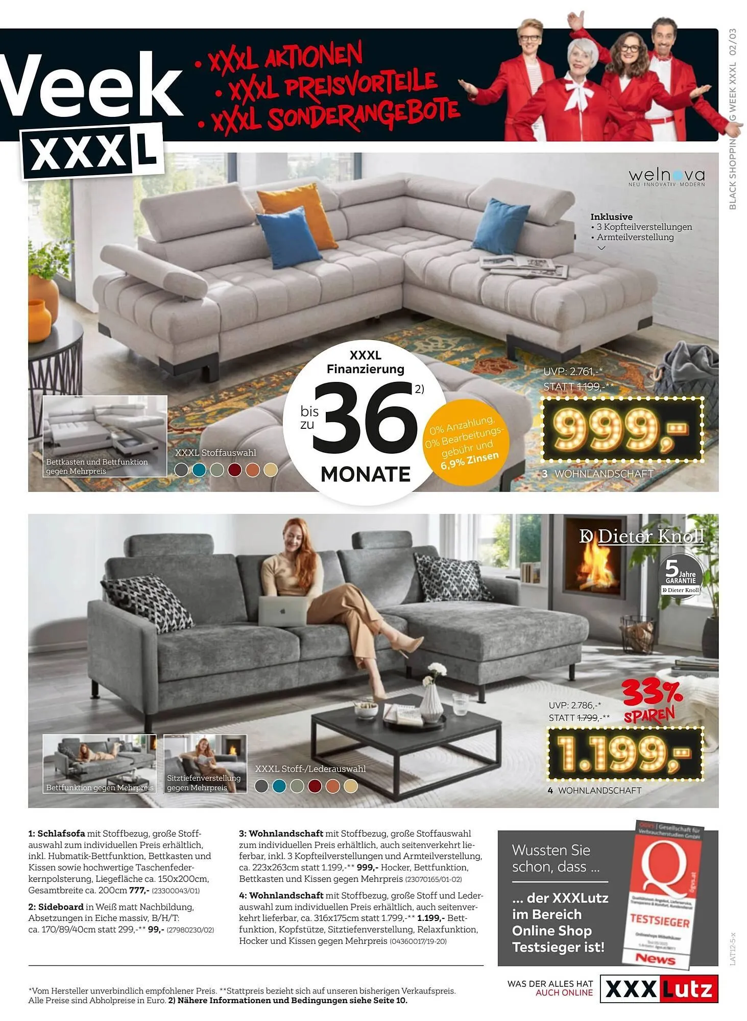 XXXLutz Prospekt von 24. November bis 8. Dezember 2025 - Flugblätt seite  3