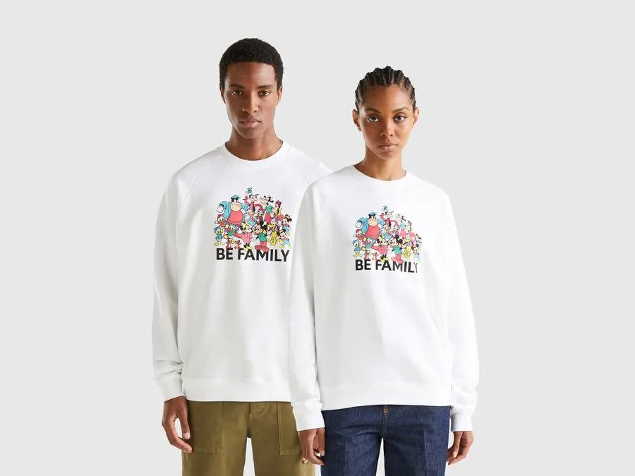 Sweatshirt Micky & Friends in Weiß