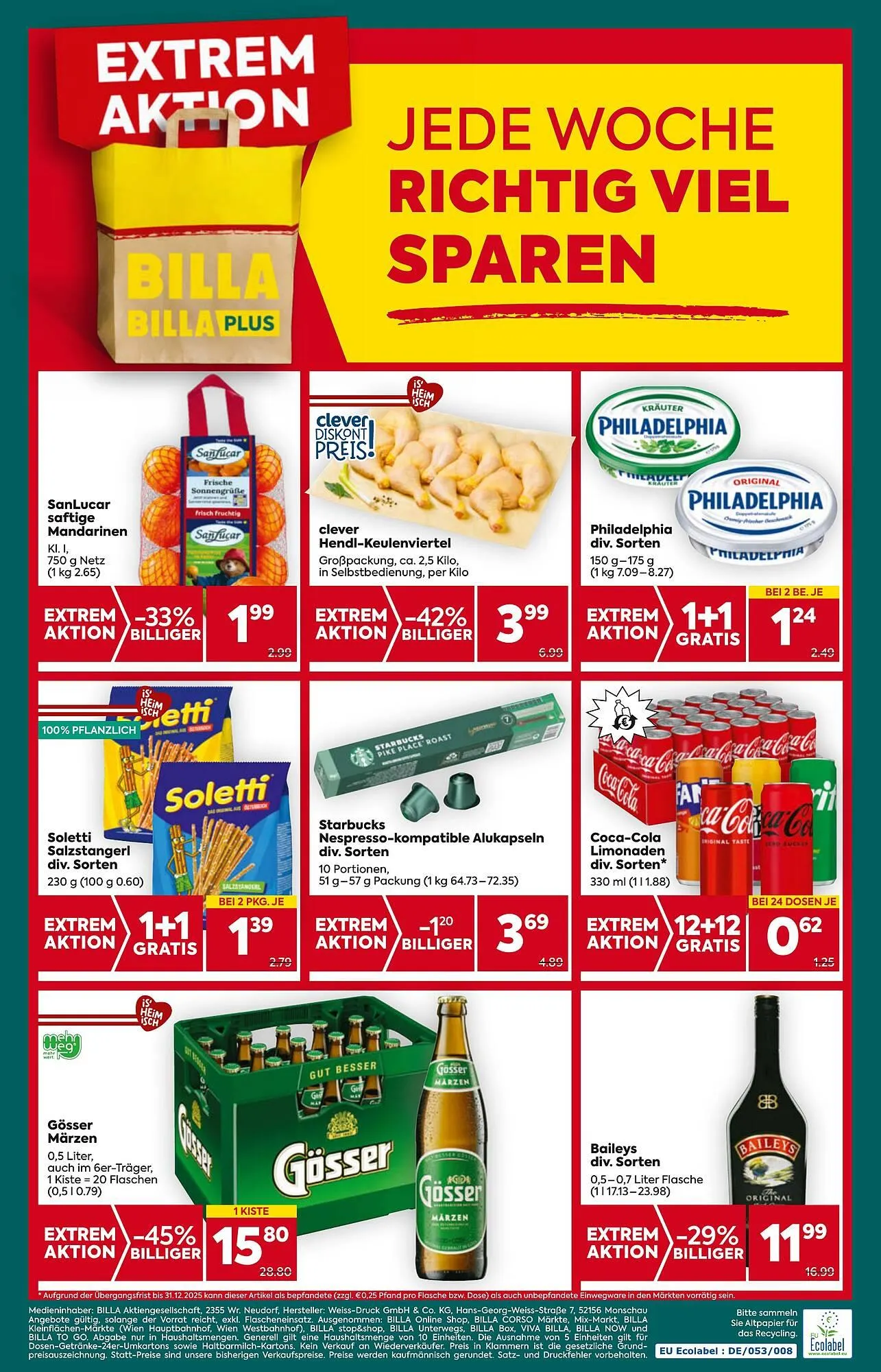 Billa Flugblatt von 6. Februar bis 12. Februar 2025 - Flugblätt seite  16