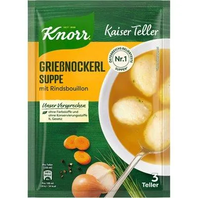 Knorr Kaiserteller Griessnockerlsuppe