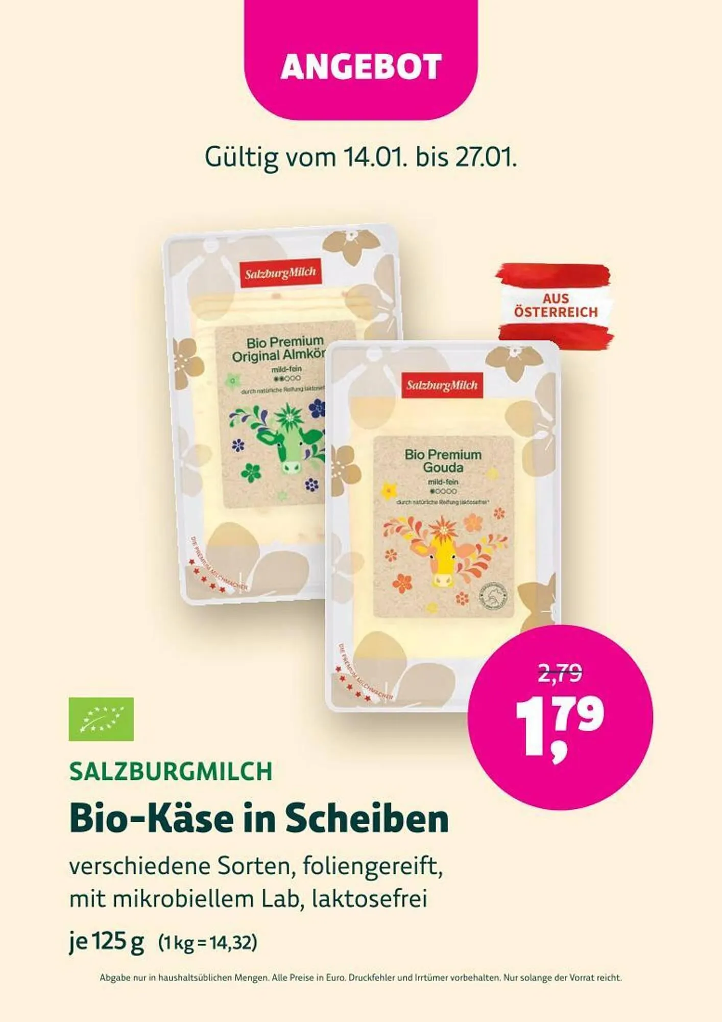 Denn's Biomarkt Flugblatt von 14. Jänner bis 27. Jänner 2026 - Flugblätt seite  13