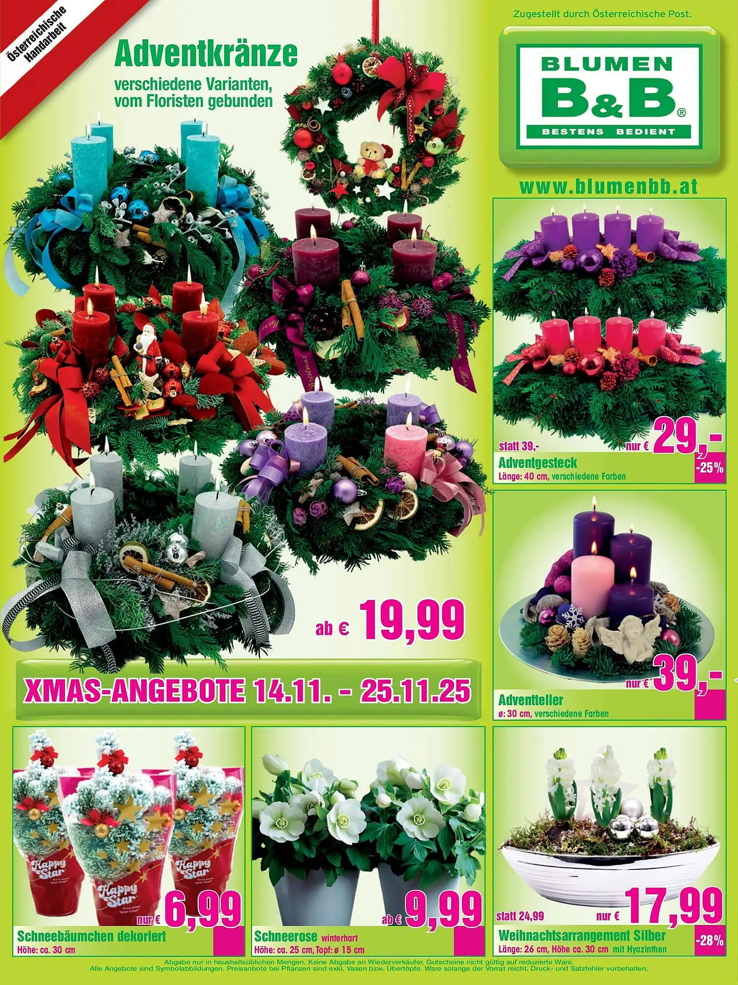 Blumen B&B Flugblatt von 14. November bis 25. November 2025 - Flugblätt seite 2