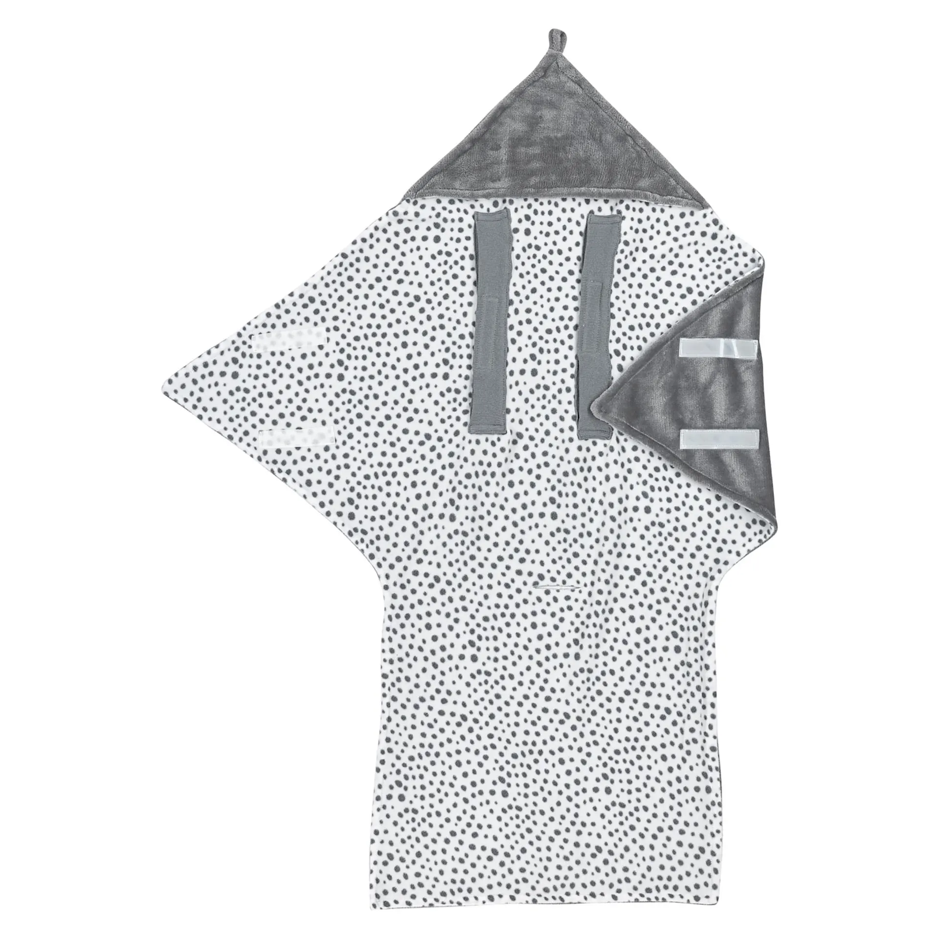 Einschlagdecke Fleece Cheetah Grey