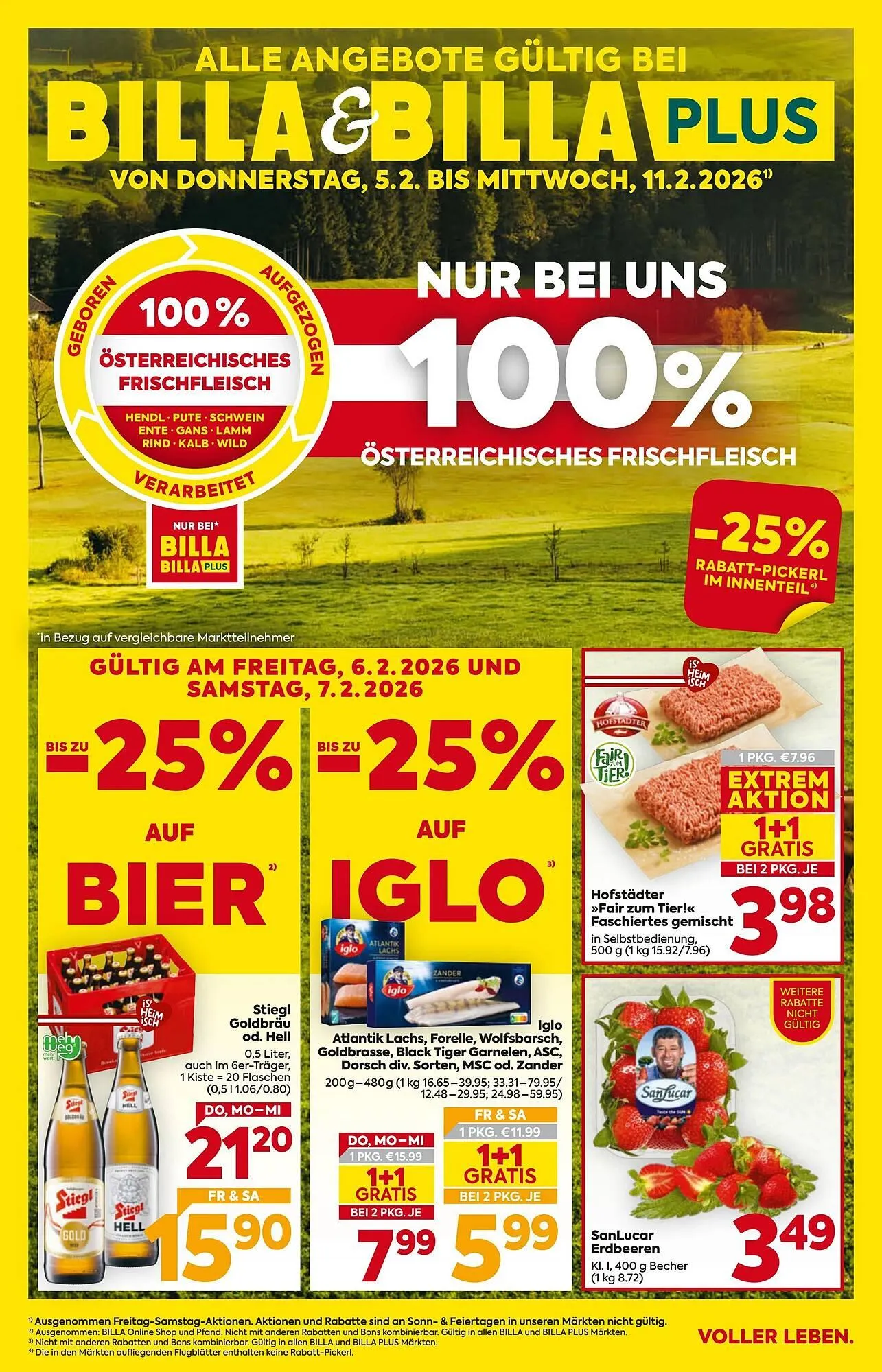 Billa Corso Flugblatt von 5. Februar bis 11. Februar 2026 - Flugblätt seite  1