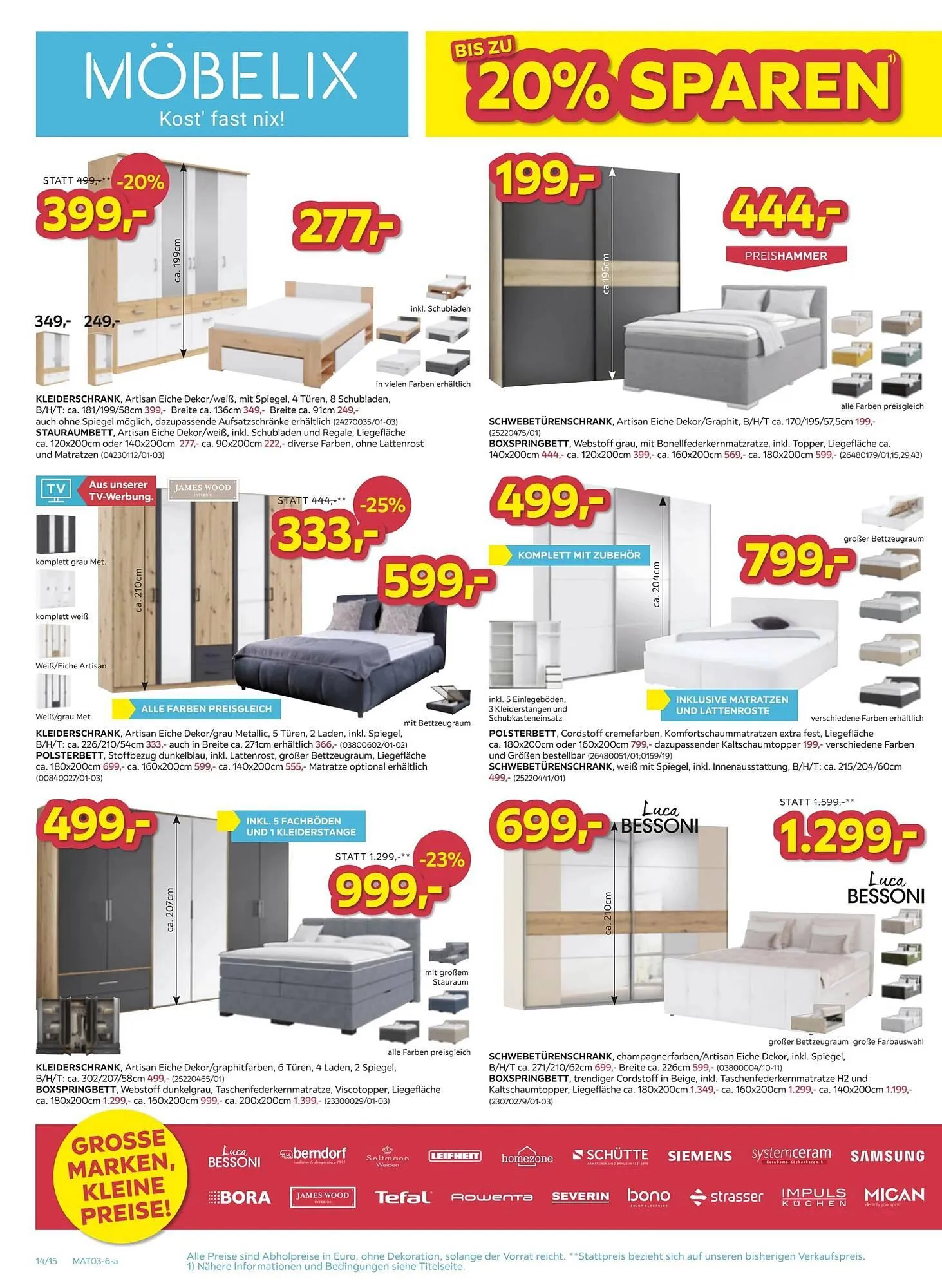Möbelix Prospekt von 24. Februar bis 2. März 2026 - Flugblätt seite  14
