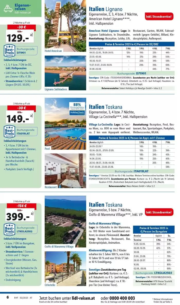 Aktuelle Reiseprospekte Hauptprospekt Februar von 29. Jänner bis 28. Februar 2025 - Flugblätt seite 6