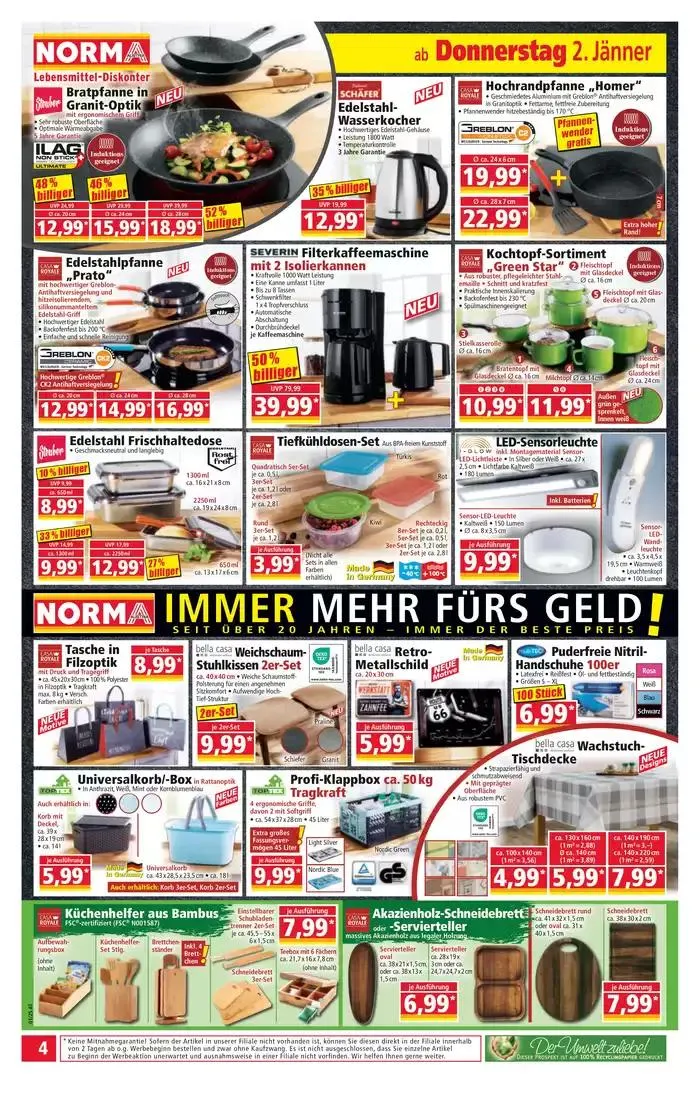 Aktuelle Deals und Angebote von 30. Dezember bis 3. Jänner 2025 - Flugblätt seite  4