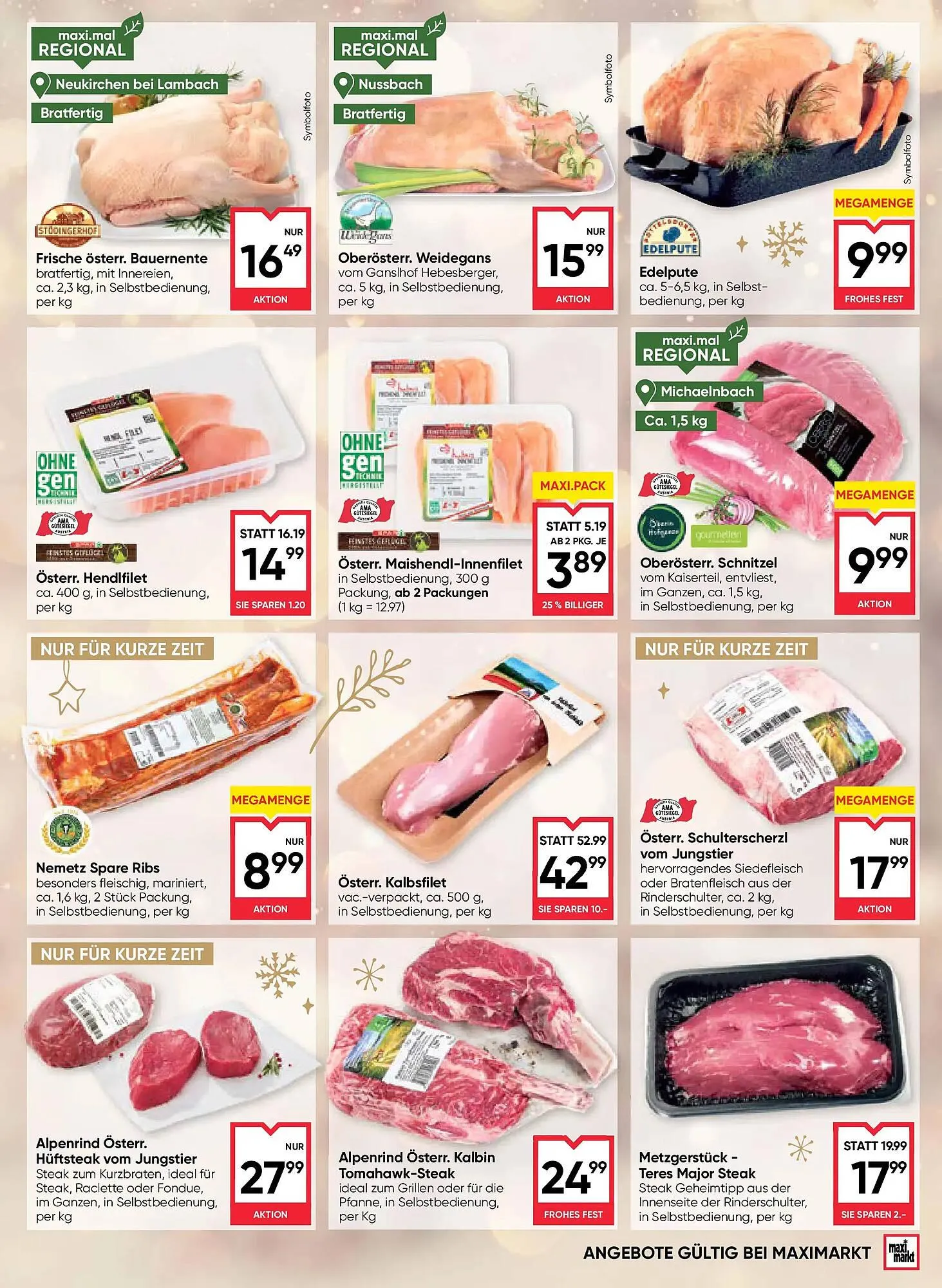 Maximarkt Flugblatt von 18. Dezember bis 24. Dezember 2025 - Flugblätt seite 9