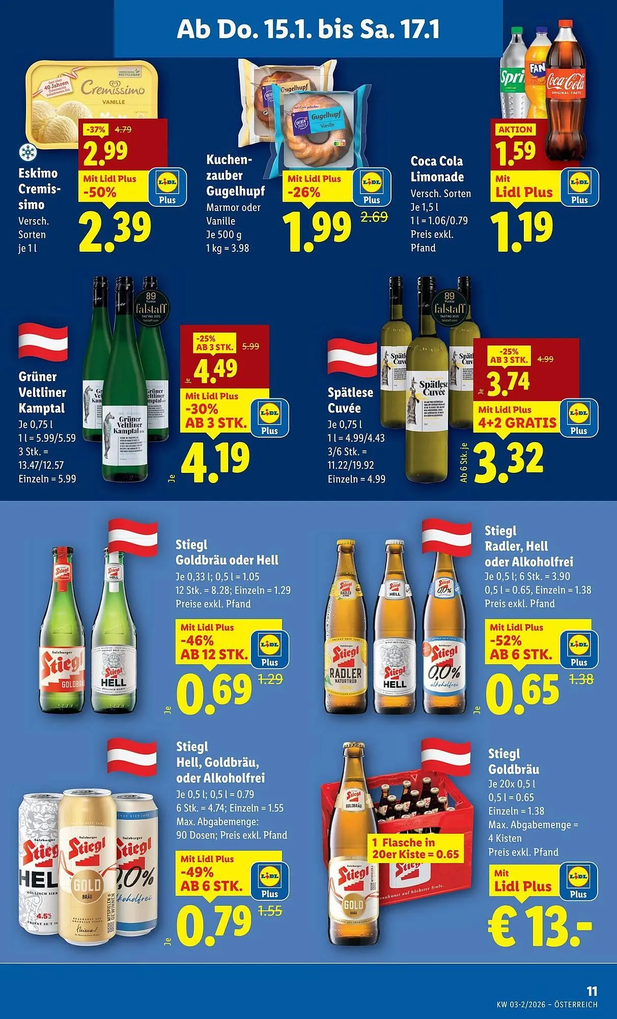 Lidl Flugblatt von 15. Jänner bis 22. Jänner 2026 - Flugblätt seite  15