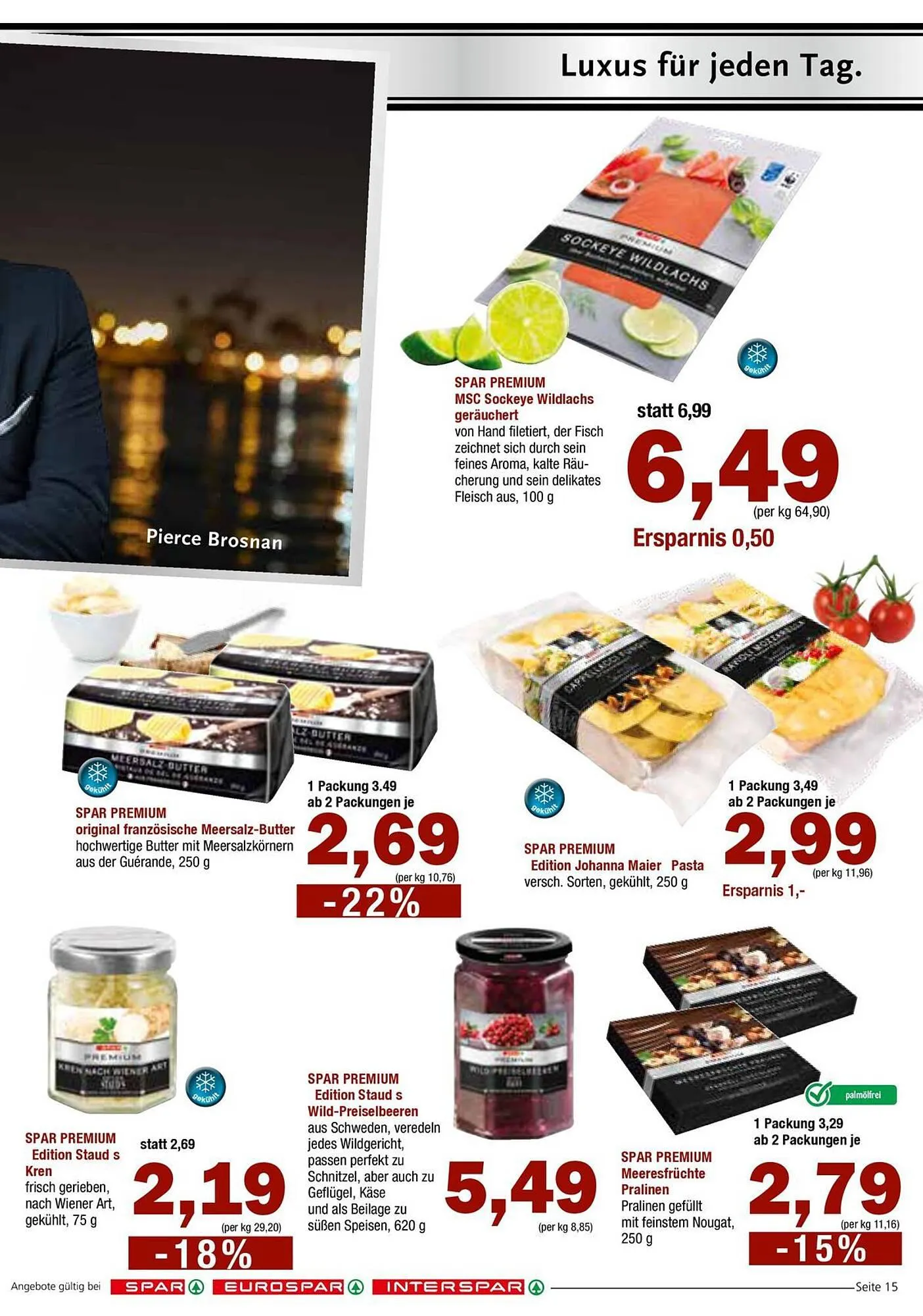 Spar Flugblatt von 26. März bis 3. April 2024 - Flugblätt seite  15
