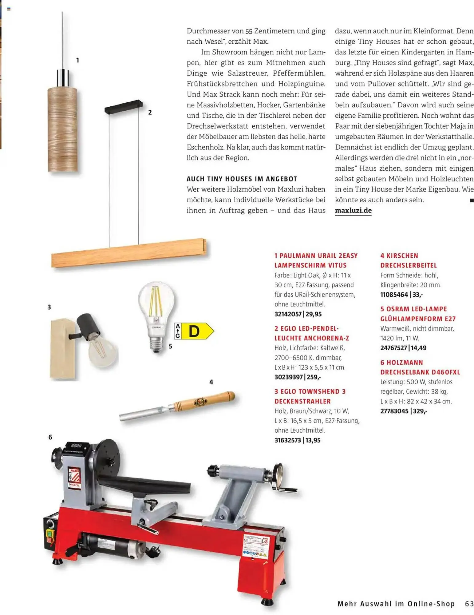 Bauhaus Flugblatt von 1. Oktober bis 31. März 2026 - Flugblätt seite  63