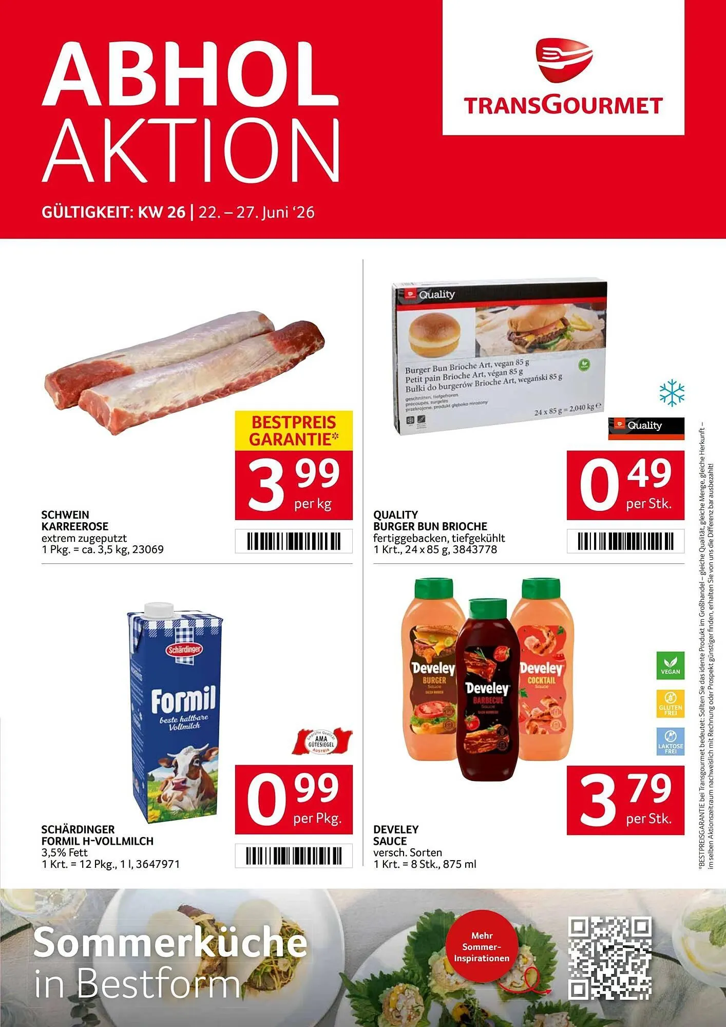 Transgourmet Flugblatt von 22. Juni bis 27. Juni 2026 - Flugblätt seite 1