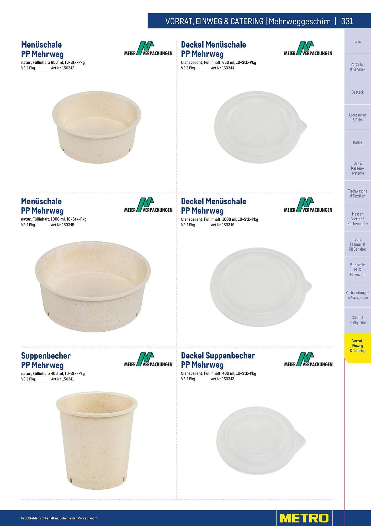 Metro Flugblatt von 25. März bis 31. Dezember 2026 - Flugblätt seite  331