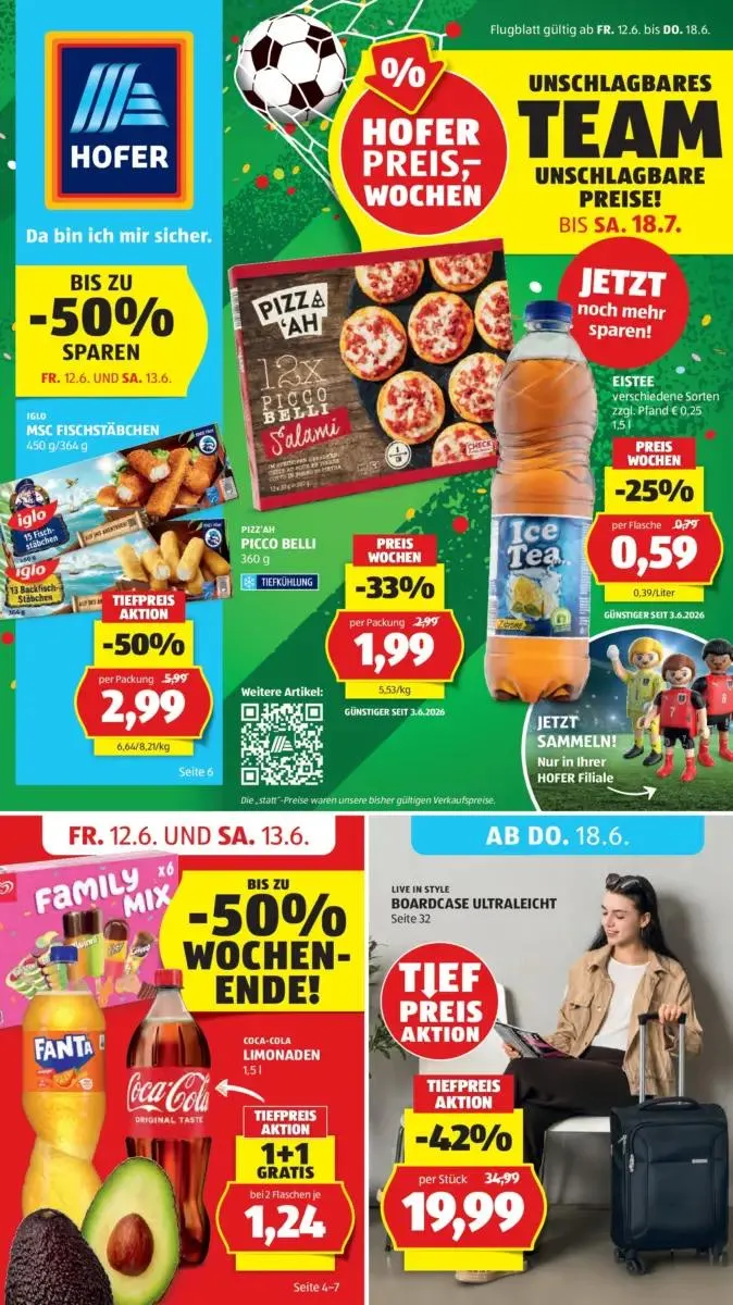 HOFER Angebote gültig bis 18.06.2026 von 10. Juni bis 18. Juni 2026 - Flugblätt seite 1