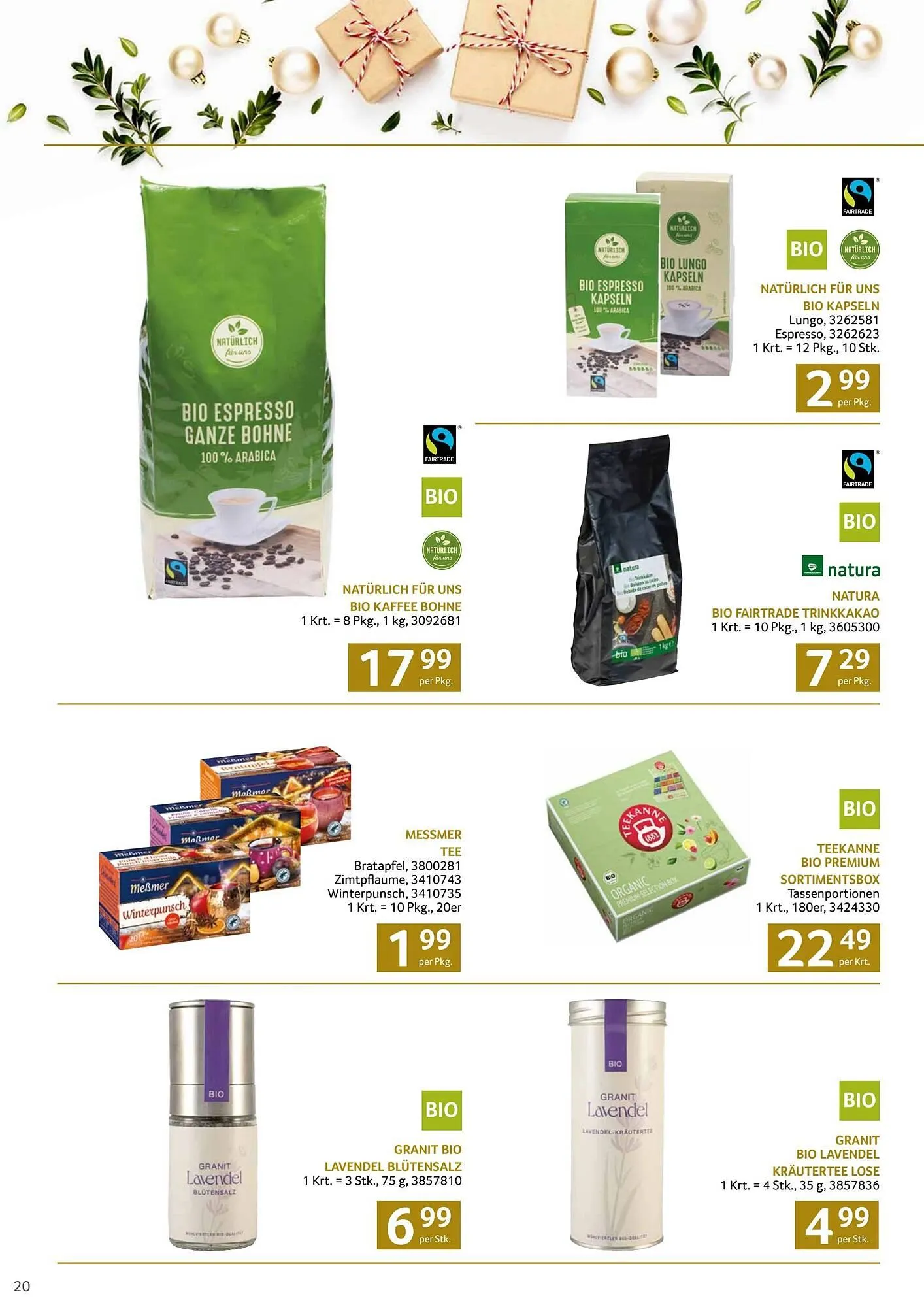 Transgourmet Flugblatt von 13. Oktober bis 24. Dezember 2025 - Flugblätt seite  20