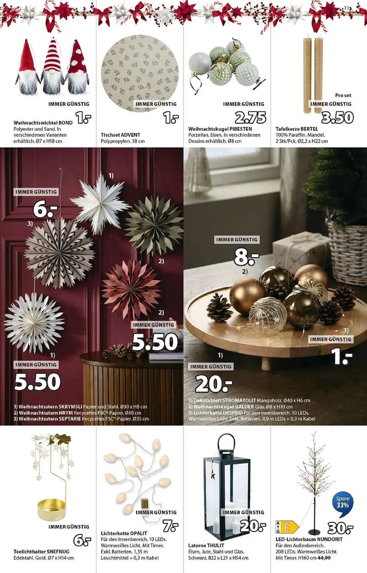 JYSK Flugblatt von 1. Dezember bis 6. Jänner 2026 - Flugblätt seite  11