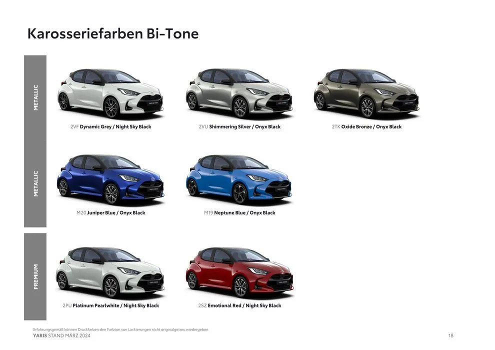 Toyota Yaris von 14. März bis 14. März 2025 - Flugblätt seite  18