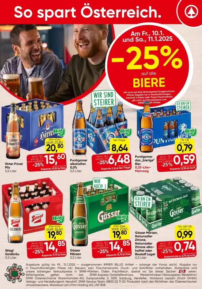 Tolles Angebot für Schnäppchenjäger von 8. Jänner bis 15. Jänner 2025 - Flugblätt seite 24