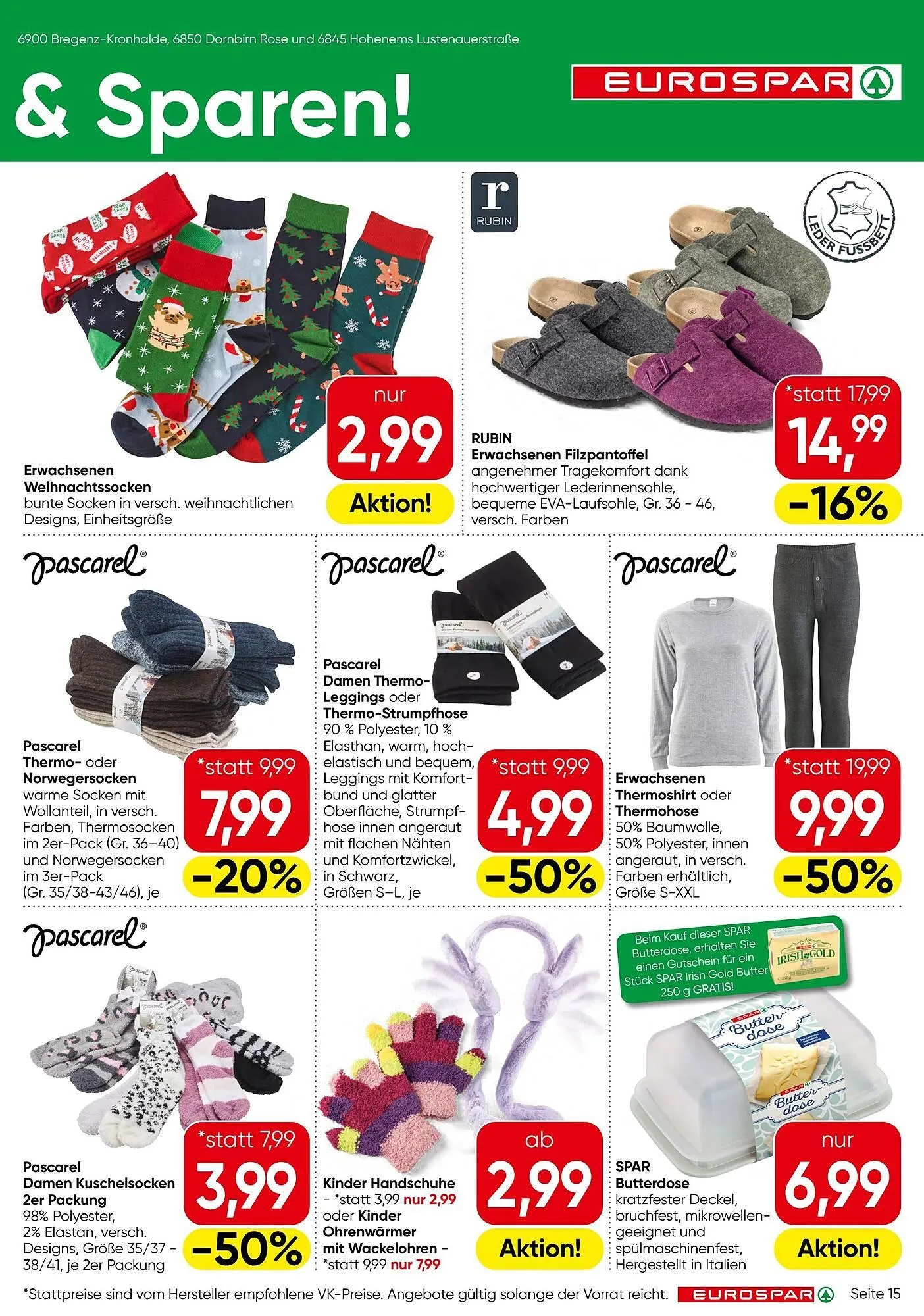 Eurospar Flugblatt von 6. November bis 19. November 2025 - Flugblätt seite  15