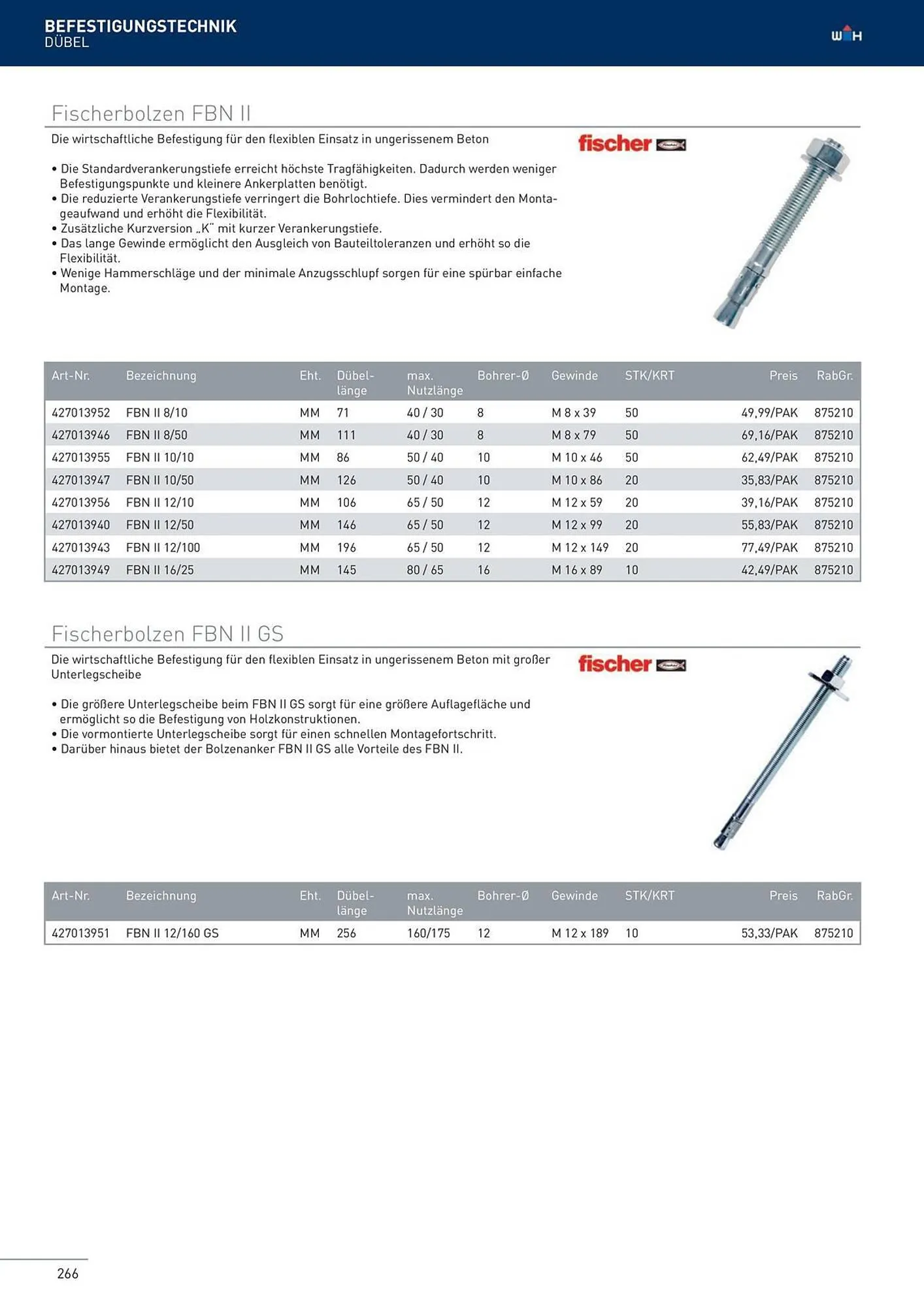 Würth Flugblatt von 22. Februar bis 31. Dezember 2024 - Flugblätt seite 266
