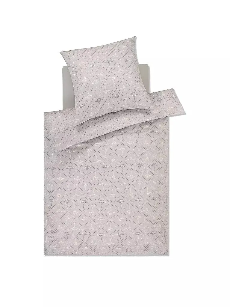 Satin-Bettwäsche CORNFLOWER CHARM 70x90 / 140x200cm Stone