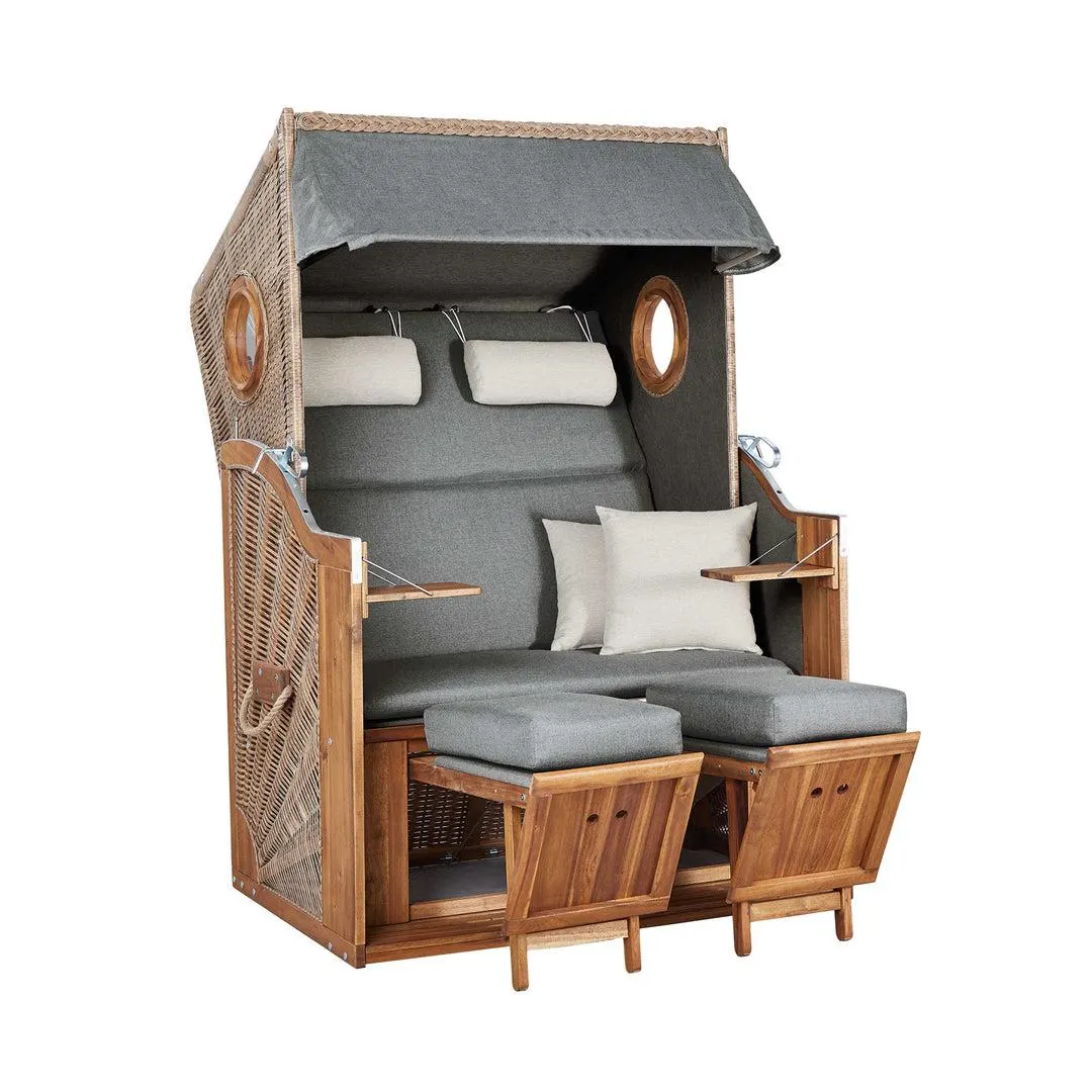 Strandkorb mit Bullauge