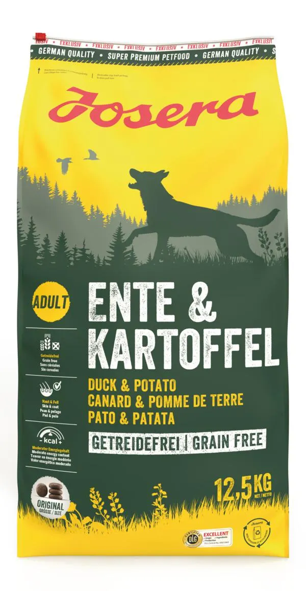 Josera Adult Ente & Kartoffel Hunde Trockenfutter 12,5 kg
