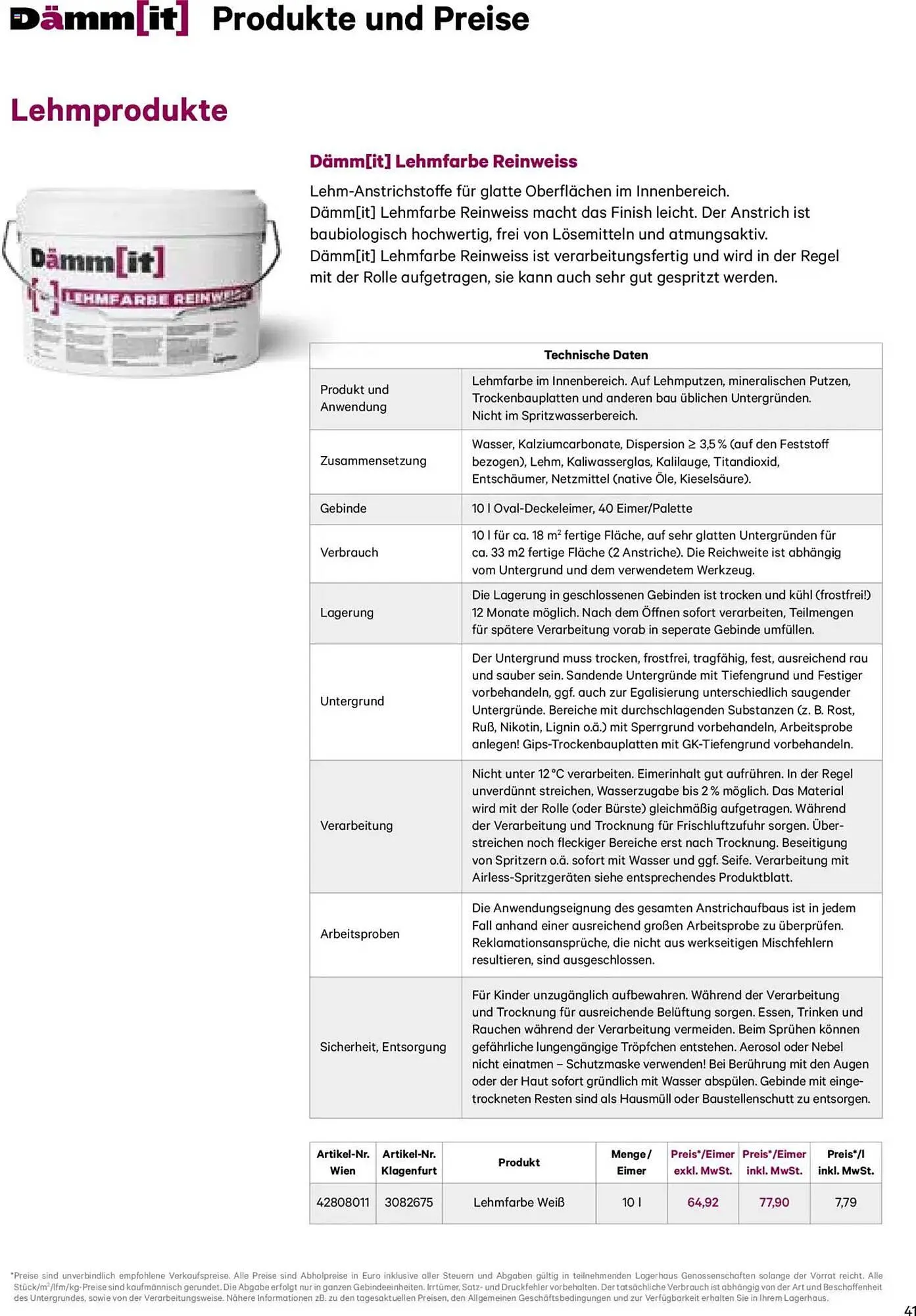 Lagerhaus Flugblatt von 8. Jänner bis 31. Dezember 2025 - Flugblätt seite  41