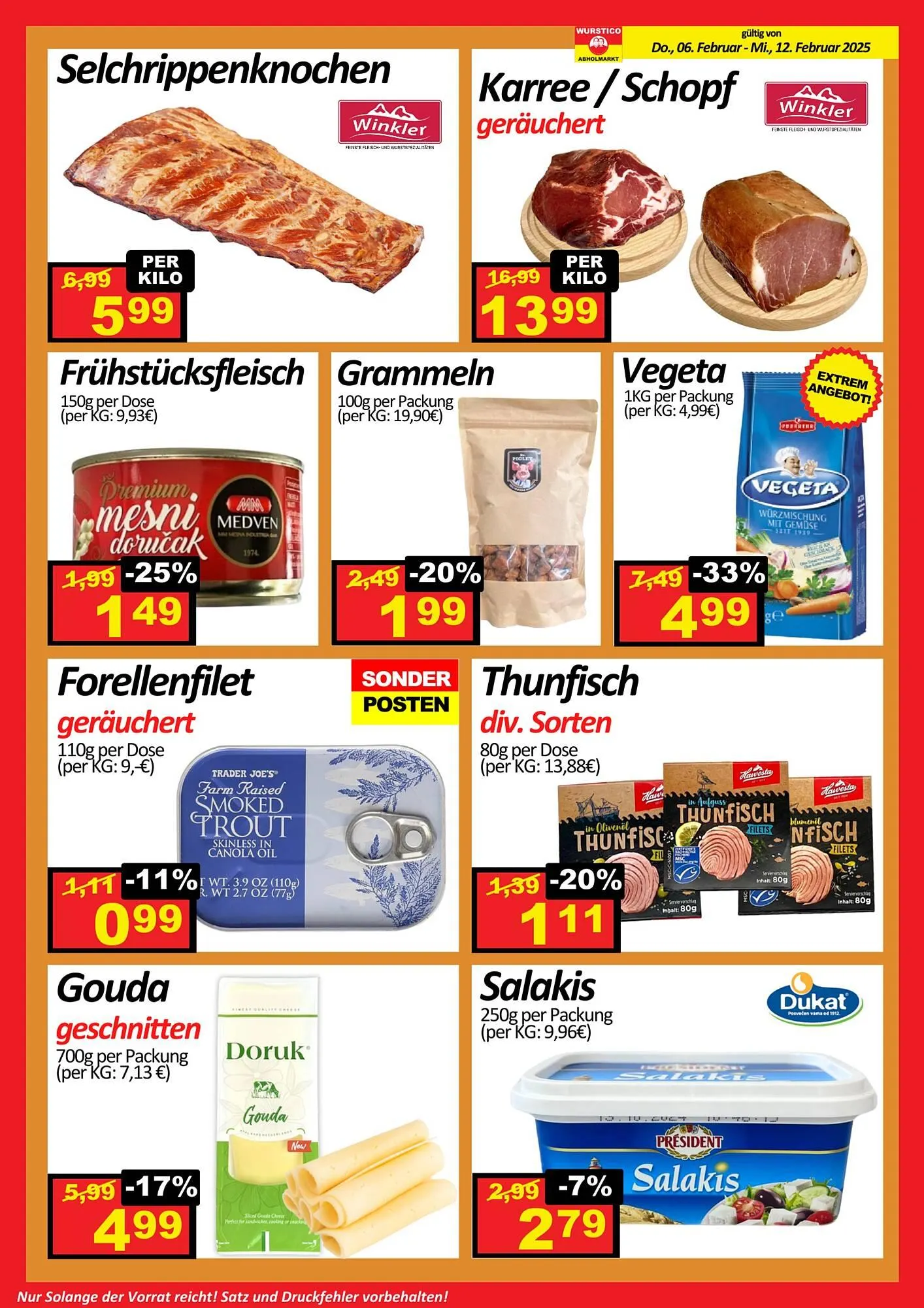 Wurstico Flugblatt von 6. Februar bis 12. Februar 2025 - Flugblätt seite  3