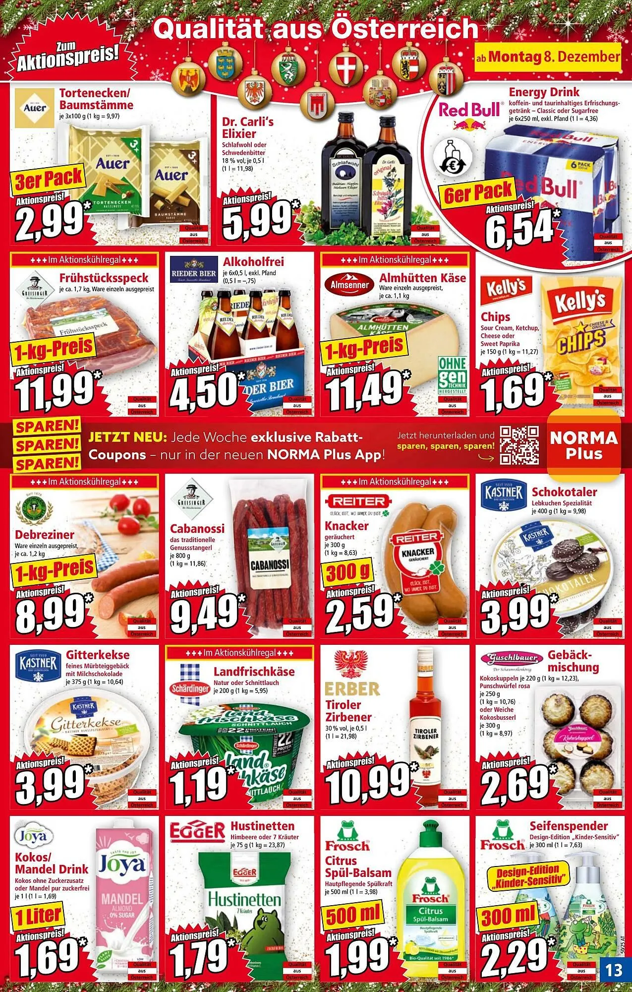 Norma Prospekt von 8. Dezember bis 14. Dezember 2025 - Flugblätt seite  13