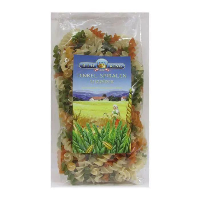 BioKing Dinkel-Spiralen tricolore 250g