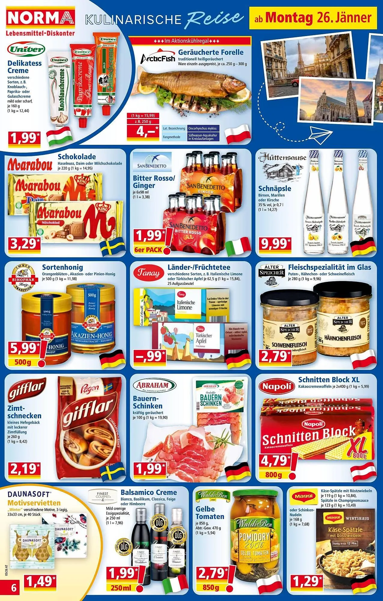 Norma Prospekt von 26. Jänner bis 1. Februar 2026 - Flugblätt seite  6