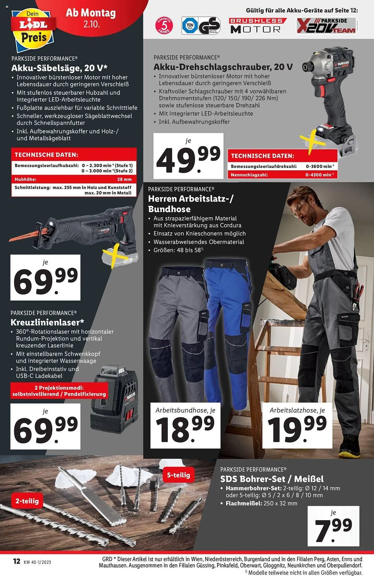 Lidl Flugblatt von 2. Oktober bis 7. Oktober 2023 - Flugblätt seite 12