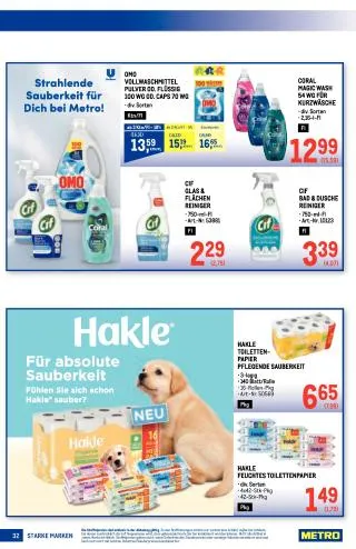 METRO Flugblatt Food - Starke Marken von 17. September bis 30. September 2026 - Flugblätt seite  32