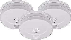 Brennenstuhl Rauchmelder Set, 3X RM C 9010 mit austauschbarer Batterie (geprüft nach EN 14604, durchdringendes Alarmsignal) weiß 1290080003