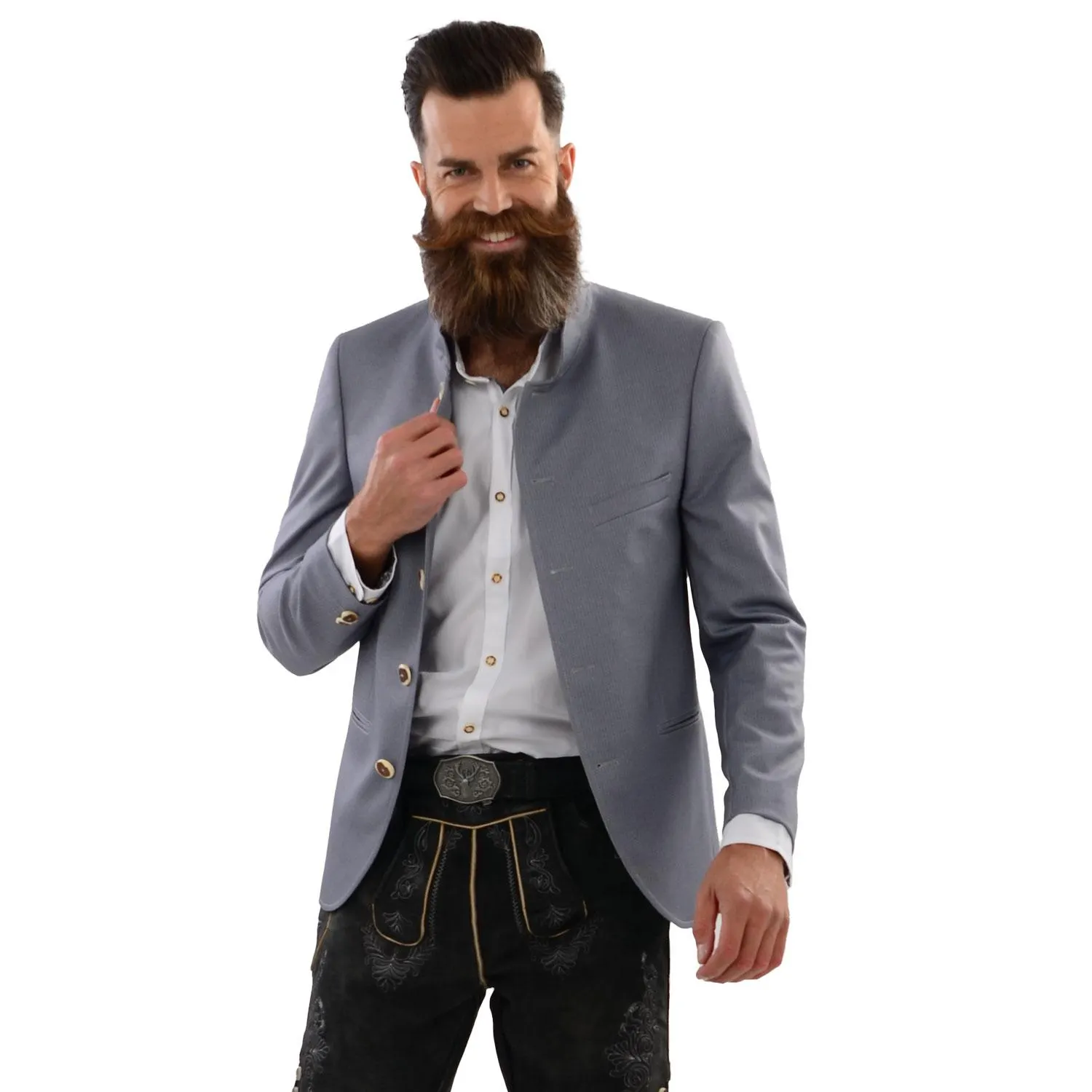 Trachtenjacke “Melk”, Hellgrau