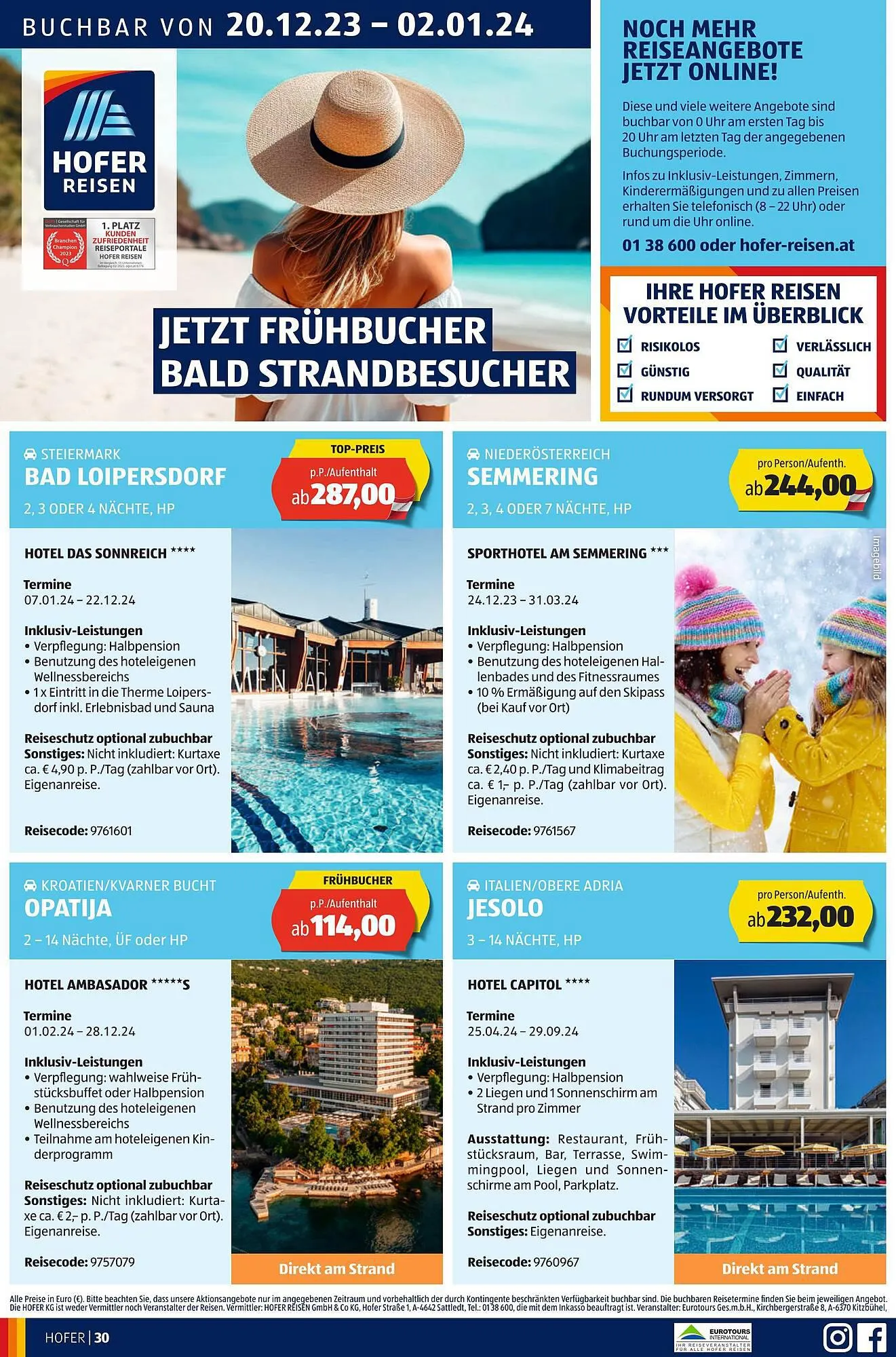 Hofer Flugblatt von 22. Dezember bis 28. Dezember 2024 - Flugblätt seite 32