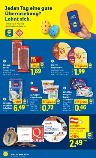 Lidl Flugblatt Food von 26. März bis 1. April 2026 - Flugblätt seite  16