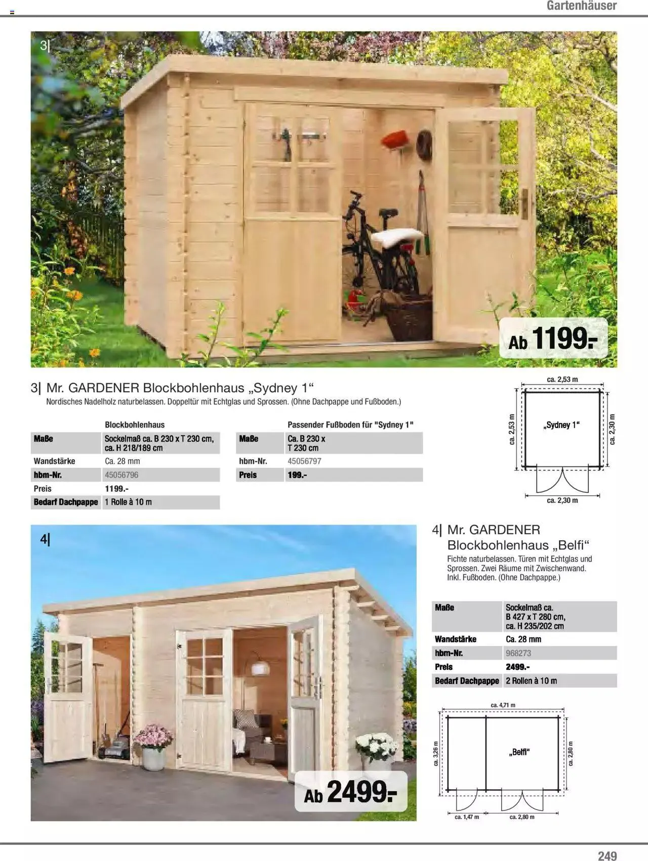 Hagebau Gartenjahr 2023 von 7. März bis 31. Dezember 2023 - Flugblätt seite  249