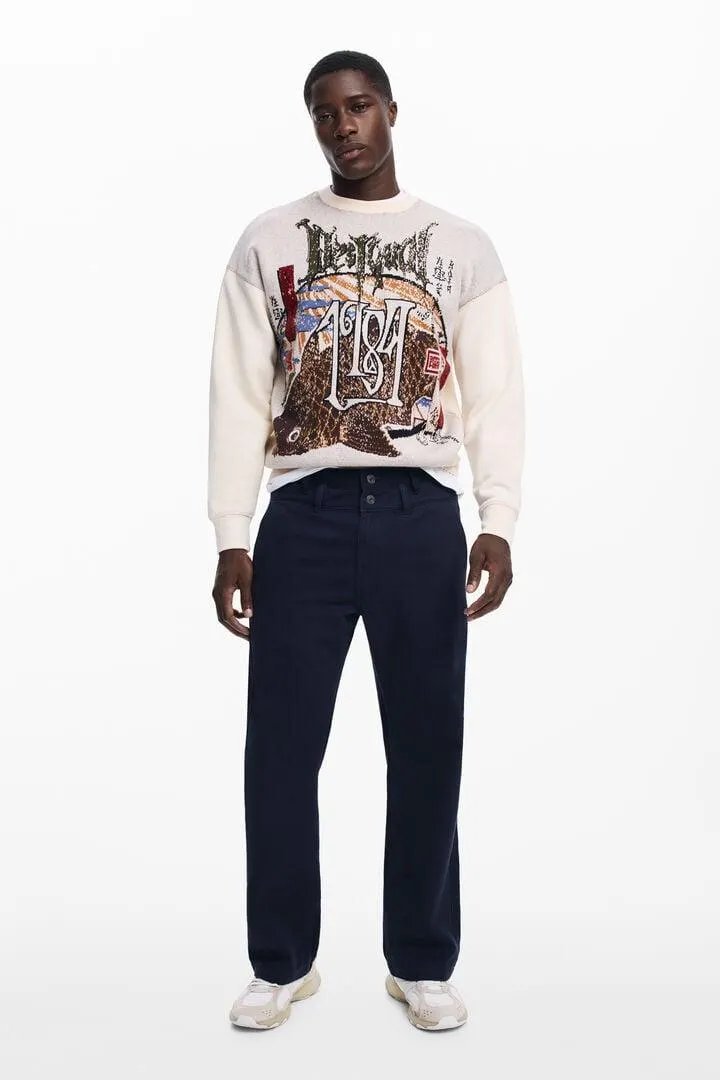 Jeans mit doppeltem Bund