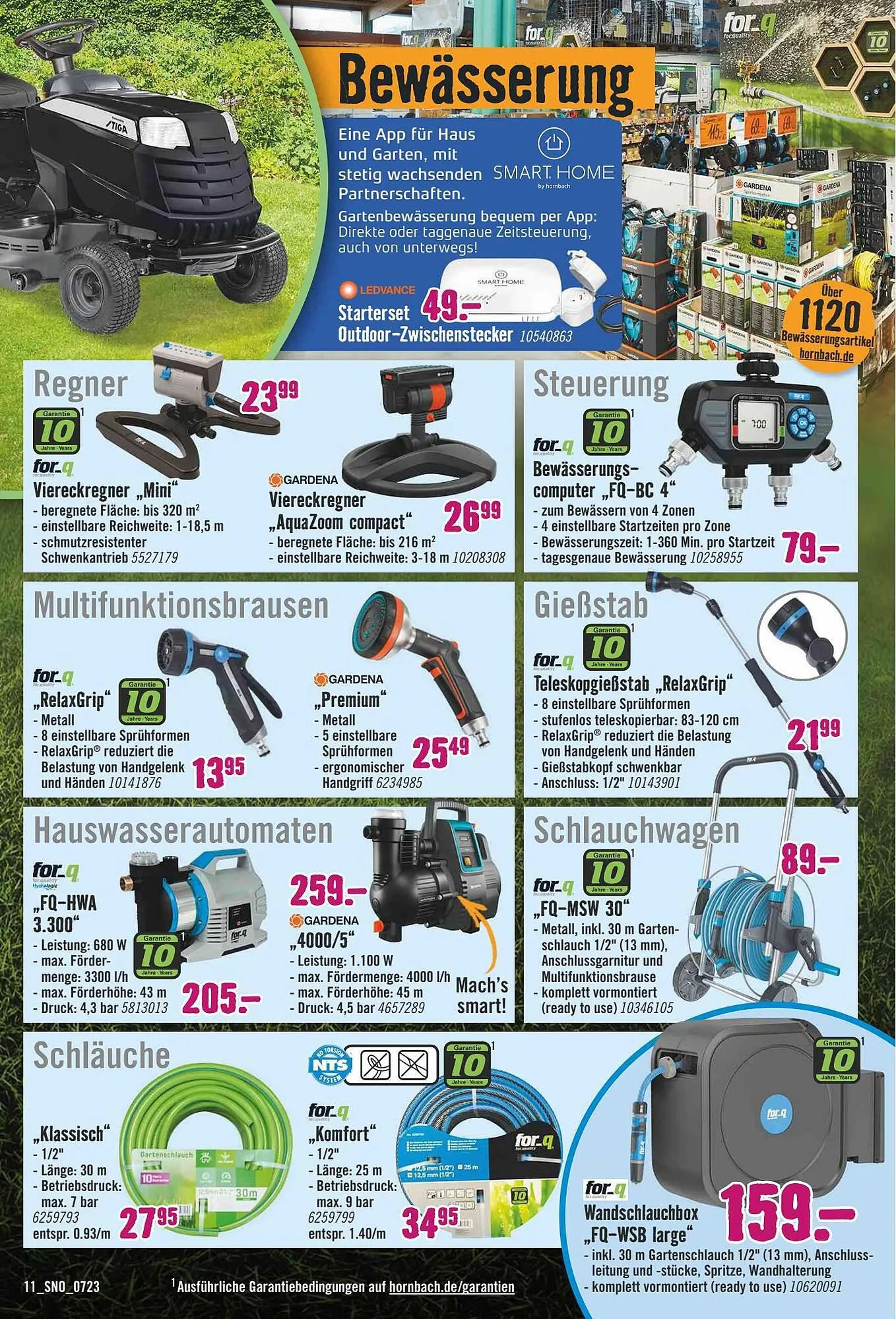 Hornbach Flugblatt von 17. Juli bis 31. Juli 2023 - Flugblätt seite  11