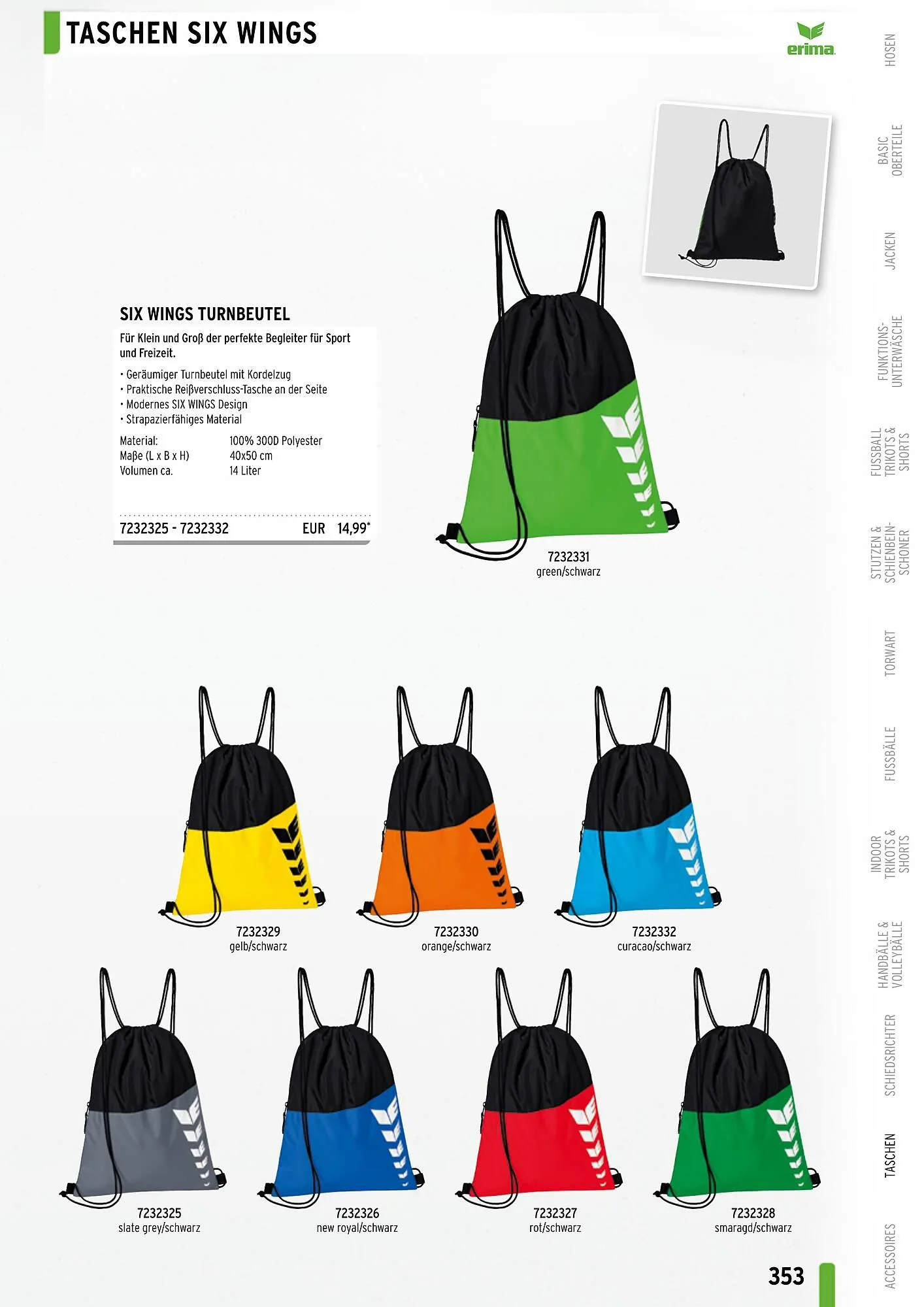 ERIMA Flugblatt von 2. Jänner bis 31. Dezember 2024 - Flugblätt seite  353
