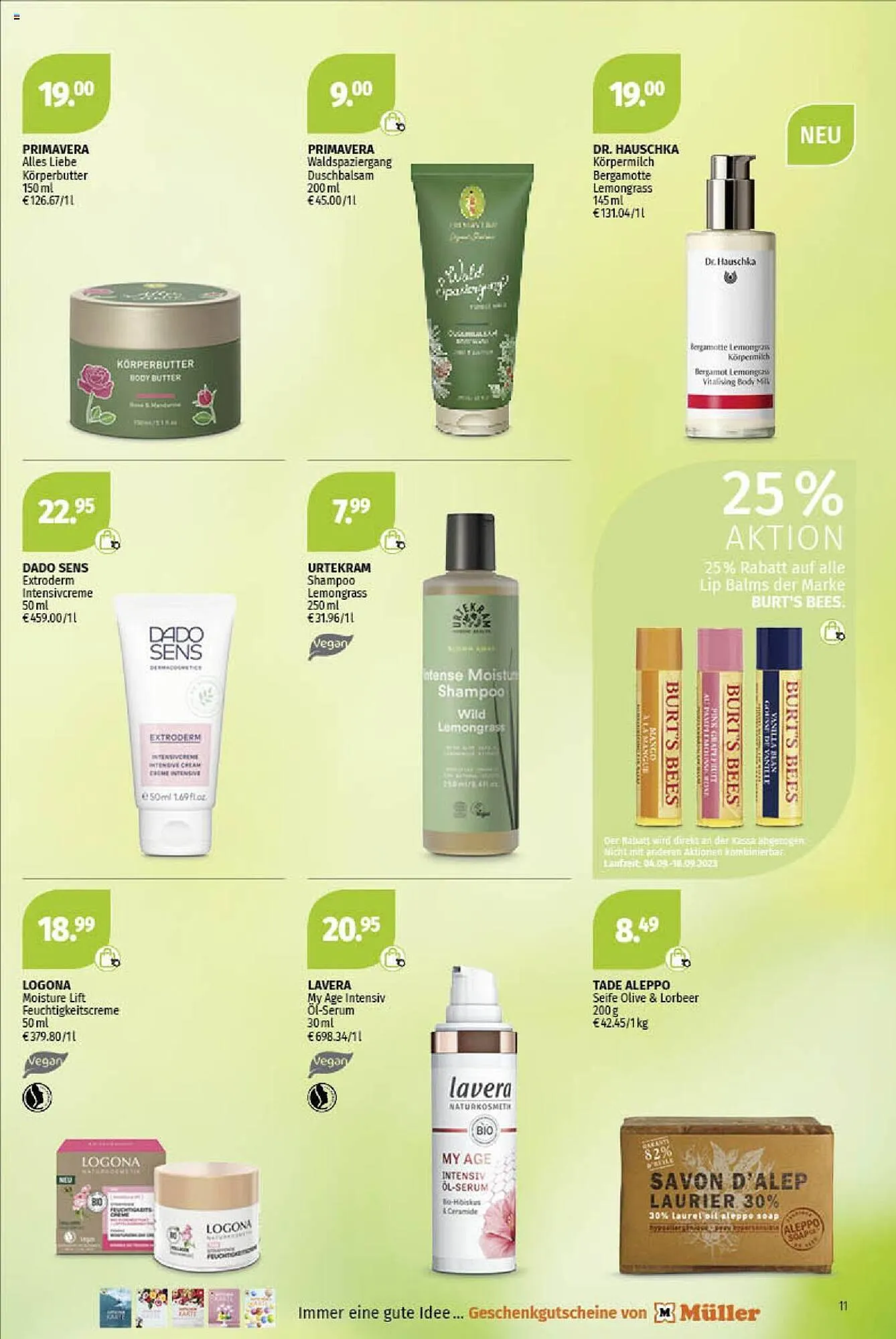 Müller Flugblatt von 4. September bis 16. September 2023 - Flugblätt seite 11