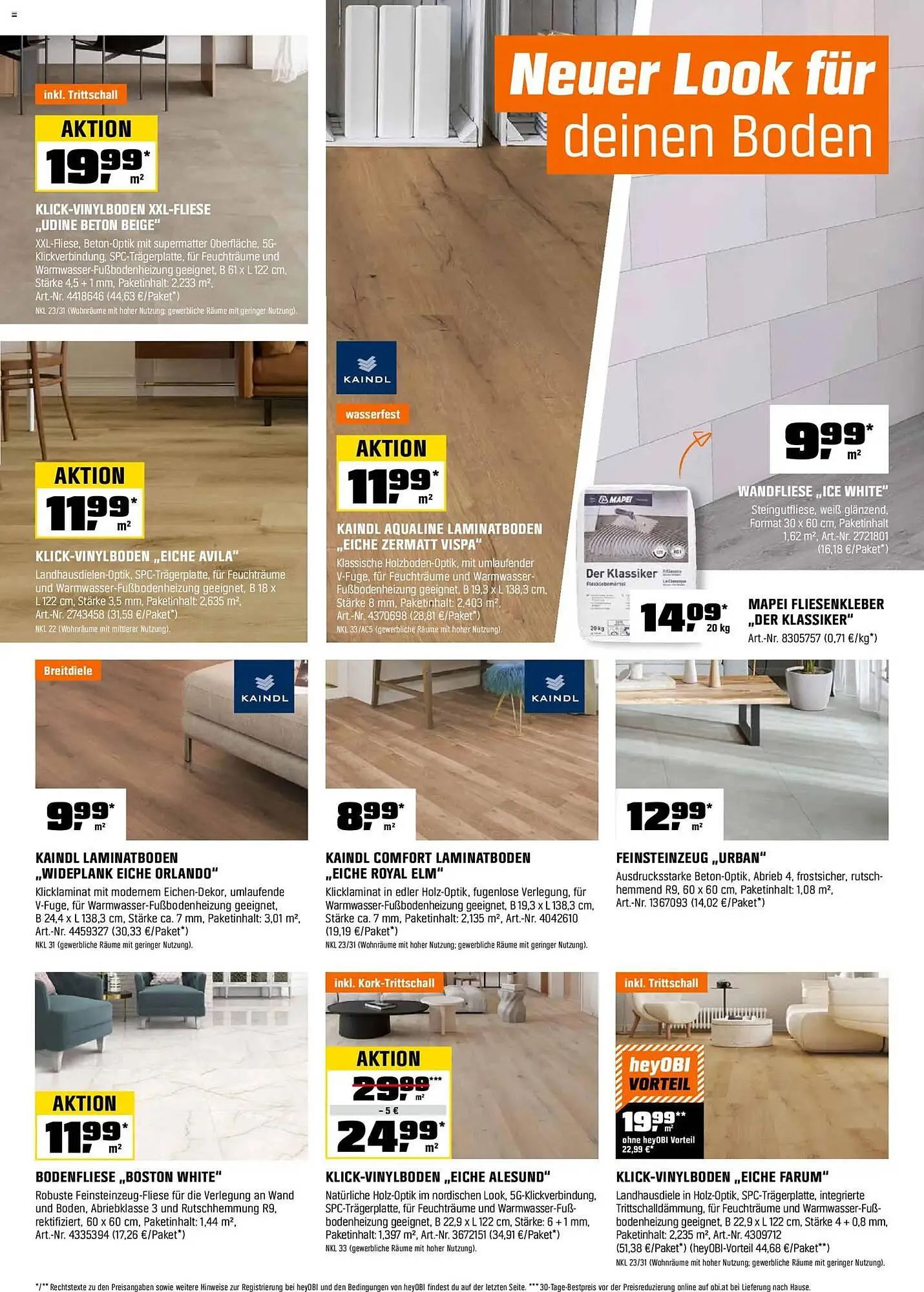 OBI Flugblatt von 2. Jänner bis 31. Jänner 2026 - Flugblätt seite  7