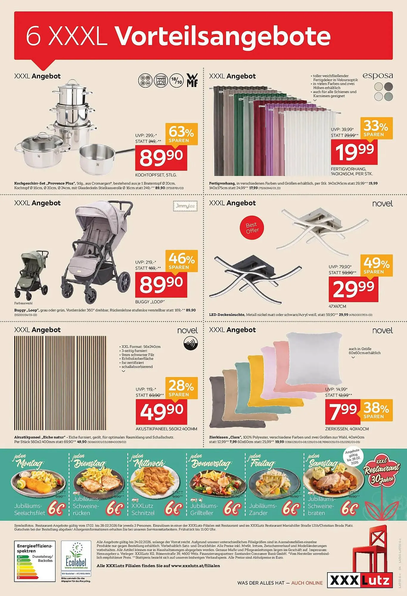 XXXLutz Prospekt von 18. Februar bis 24. Februar 2026 - Flugblätt seite 4