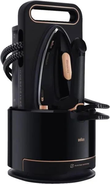 Braun Domestic Home Dampfbügelstation IS 9090 BK - Schwarz-Kupfer