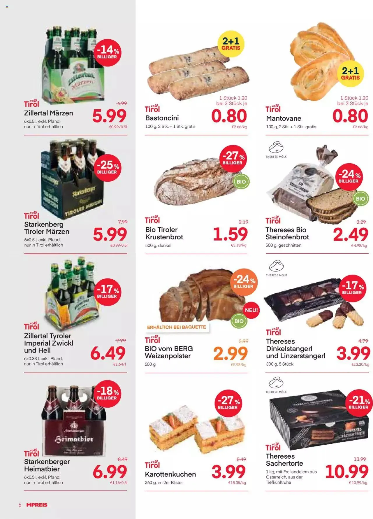MPREIS Flugblatt von 27. November bis 3. Dezember 2023 - Flugblätt seite 6